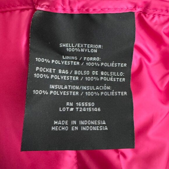 32 Degrees Heat Puffer Jacket Womens 2XL Pink Full Zip Nylon Outdoor NWT CJ-2066 - Picture 11 of 12